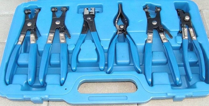 SZCZYPCE DO OPASEK ZACISKOWYCH ZESTAW 9 ELEMENTÓW OSŁON SZCZYPIEC CLICK-R