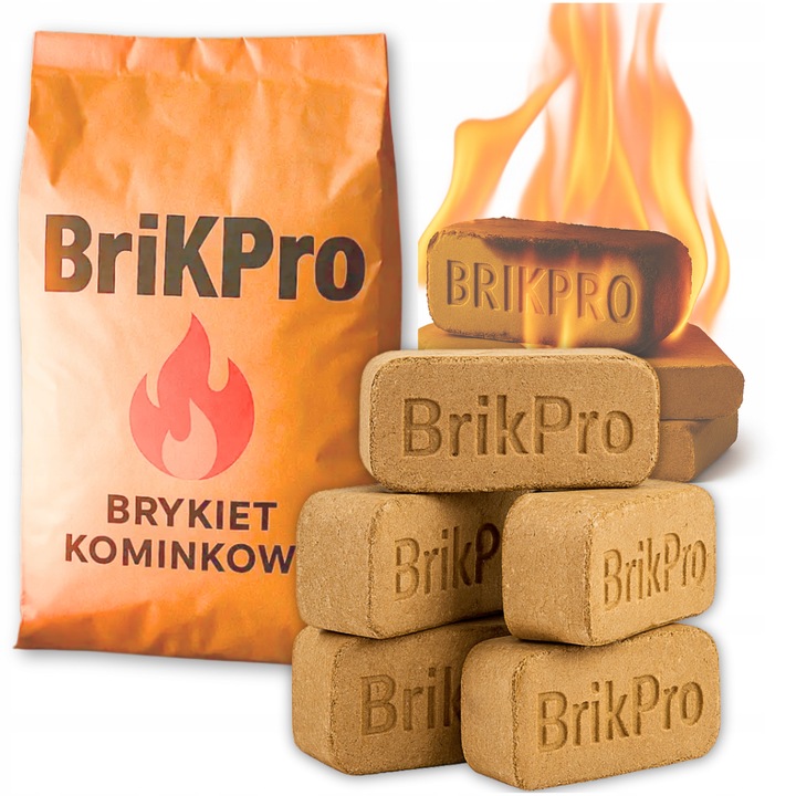 Brykiet drzewny BrikPro 6h do kominka grilla pieca 100% naturalne 20,16 kg