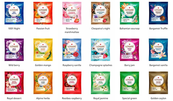Zestaw Herbat Lovare WINTER GREAT PARTEA idealny prezent 18 smaków 90 tor.