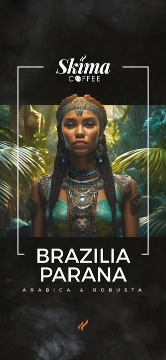 Kawa ziarnista 1kg BRAZYLIA PARANA Świeżo Palona do ekspresu + GRATIS