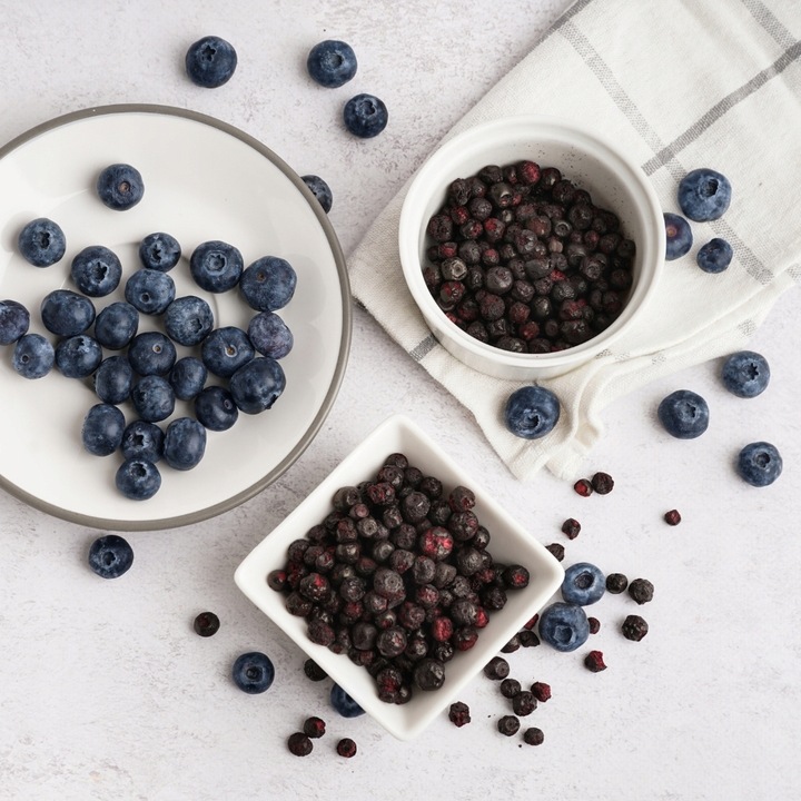 BORÓWKI LIOFILIZOWANE 200g Całe Owoce liofilizowane Borówka jakość Kol-Pol