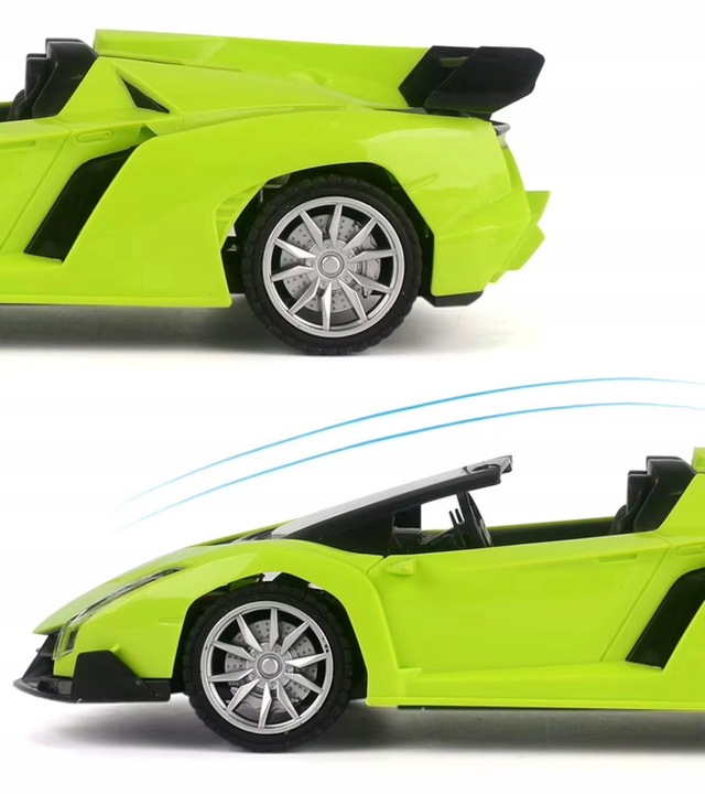 SAMOCHÓD ZDALNIE STEROWANY AUTO NA PILOTA RC POJAZD DLA DZIECKA LED PREZENT