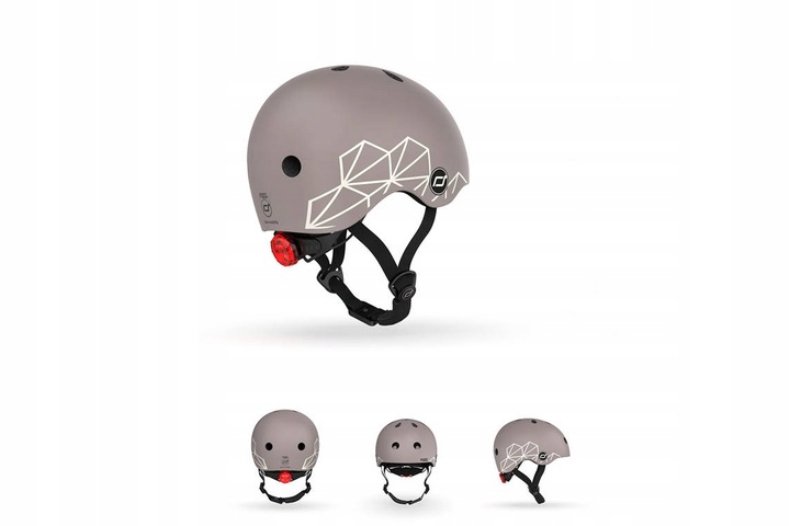 Kask rowerowy dziecięcy na hulajnogę Scoot and Ride, rozm. XXS-S, 1-5 lat