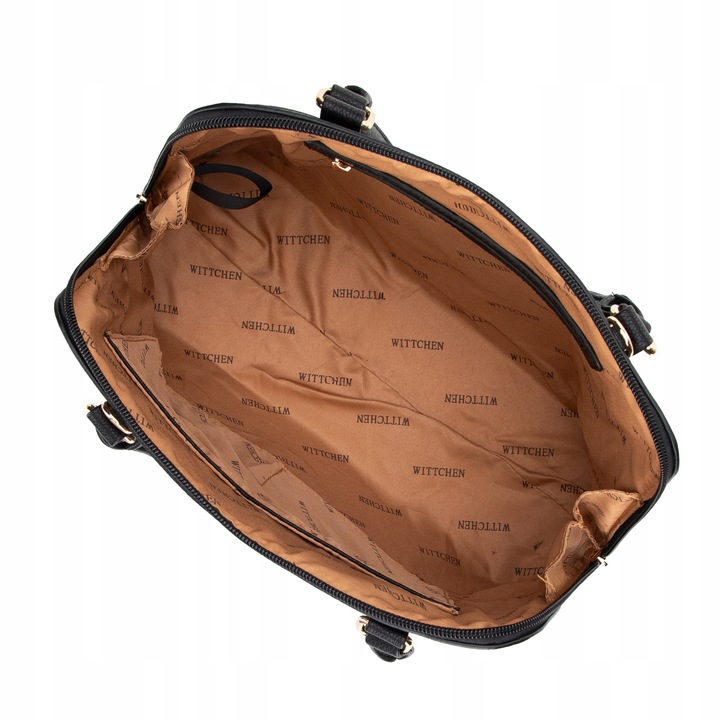 WITTCHEN damski kuferek w monogram czarny