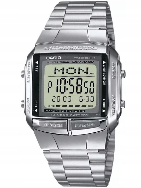 ZEGAREK MĘSKI CASIO DATABANK DB-360-1A + BOX +GRAWER