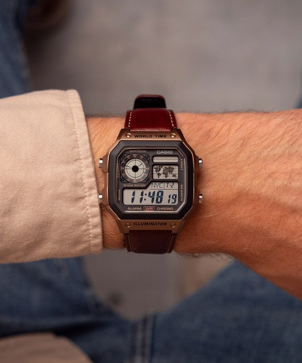 Zegarek męski Casio Vintage 'Royale' Casio-AE-1200WHL-5AVEF