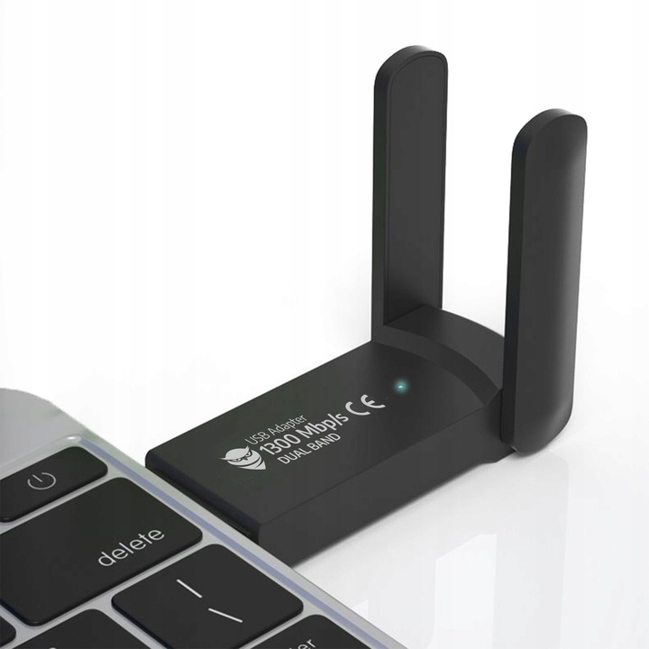 1300Mbps ZEWNĘTRZNA Karta Sieciowa WI-FI Adapter USB 3.0 DUAL 2 Anteny 5GHz