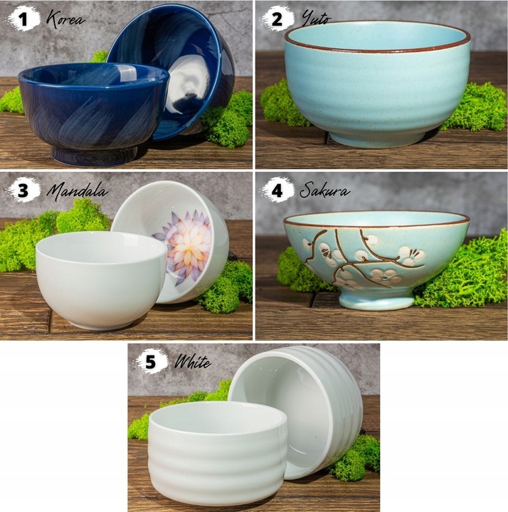 ZESTAW do parzenia matcha ŁYŻECZKA CZARKA MIOTEŁKA