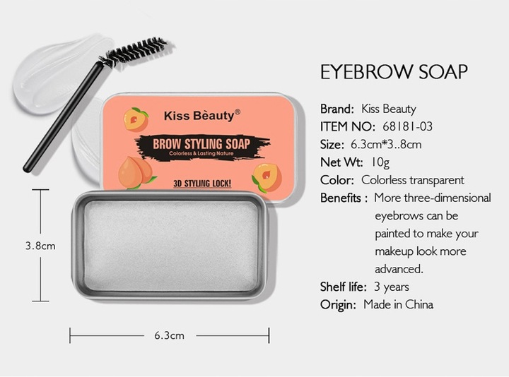 Mydło do brwi Bezbarwne mydło do stylizacji