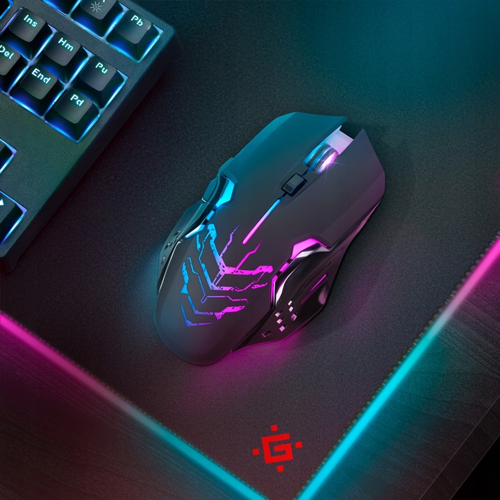 Myszka Gamingowa Bezprzewodowa Mysz Graczy Wyciszony Klik Defender Katana