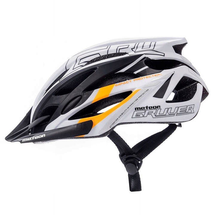 Kask rowerowy regulowany METEOR GRUVER r.L 58-61 cm
