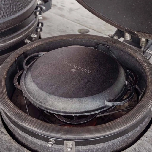 Kazan żeliwny z pokrywką 28,2 x 32 x 11,5 cm Santos 901317