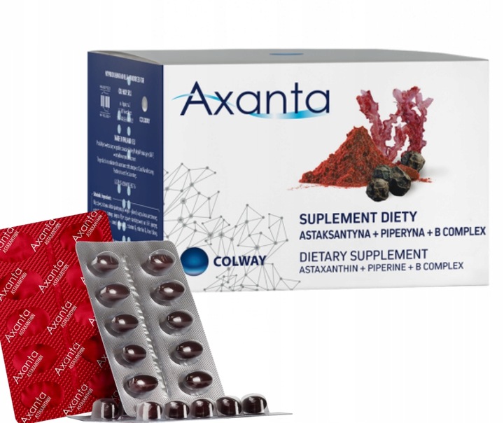 AXANTA Colway: ASTAKSANTYNA, piperyna,B1,B2,B6,B12 Produkt POLSKI + Prezent