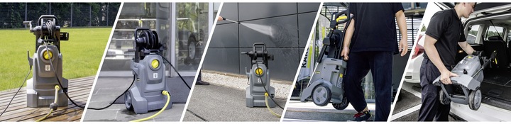 MYJKA CIŚNIENIOWA KARCHER HD 4/10 PLUS TURBODYSZA ZWIJACZ ZESTAW 5/15C PROF