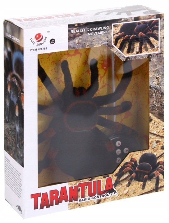 Pająk Tarantula Zdalnie Sterowany LED Pilot RC Wielki Spider