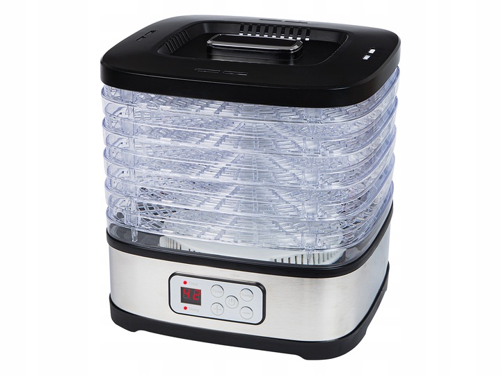 MOCNA SUSZARKA LCD DO GRZYBÓW OWOCÓW WARZYW EKO 5 SIT 240W REGULACJA ZESTAW