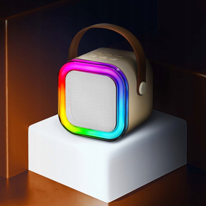 ZESTAW DO KARAOKE DLA DZIECI 2 MIKROFONY GŁOŚNIK BEZPRZEWODOWY NA BLUETOOTH