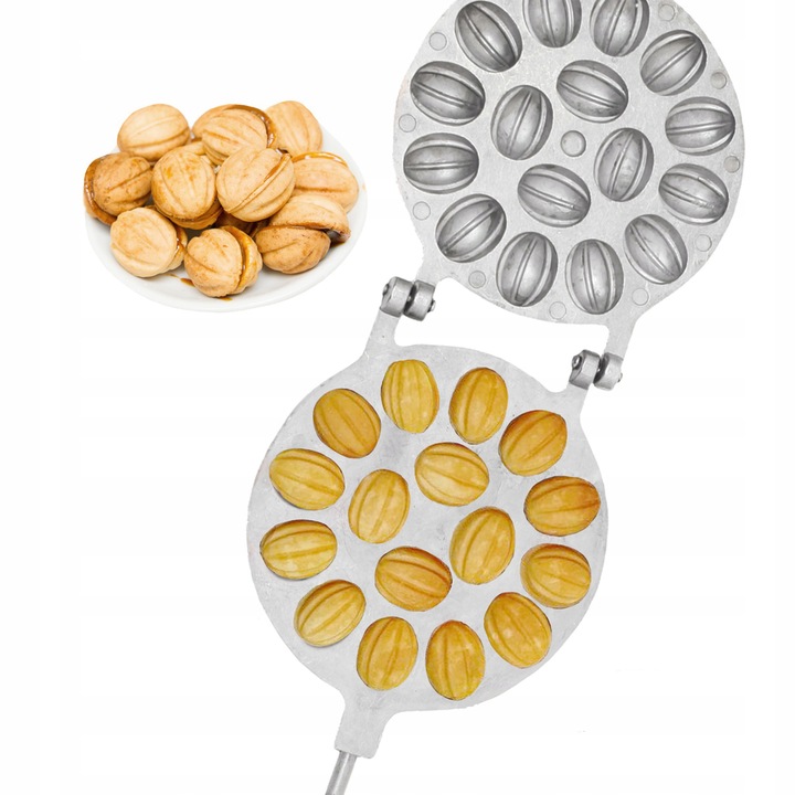 FORMA OPIEKACZ DO PIECZENIA CIASTEK ORZESZKÓW PATELNIA NA ORZESZKI DUŻE #70