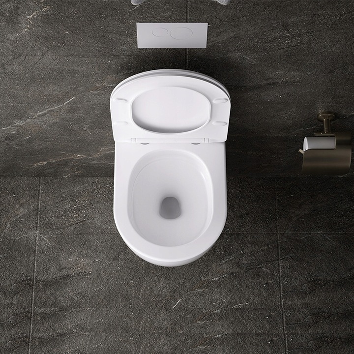 MISKA WC WISZĄCA TORNADO NERO-WH-03 BIAŁA DESKA WOLNOOPADAJĄCA DUROPLAST NE