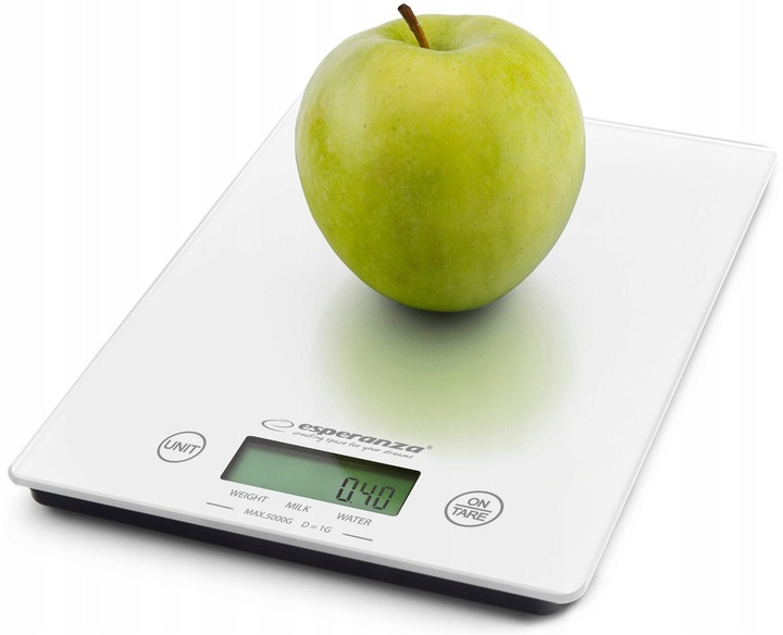 ESPERANZA Nowoczesna Waga Kuchenna Precyzyjna LCD Funkcja Tary 1g - 5kg