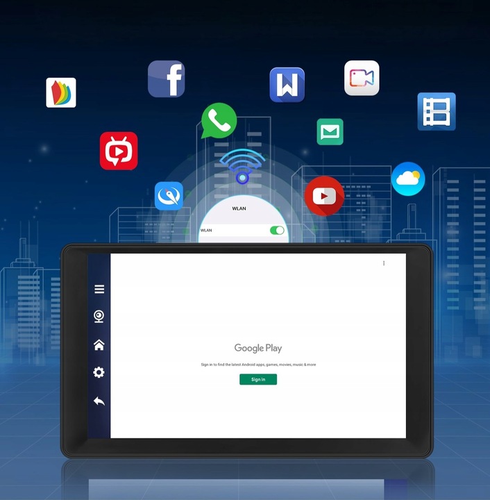 RADIO STACJA MULTIMEDIALNA WIDEOREJESTRATOR CARPLAY ANDROID 2 KAMERY DVR