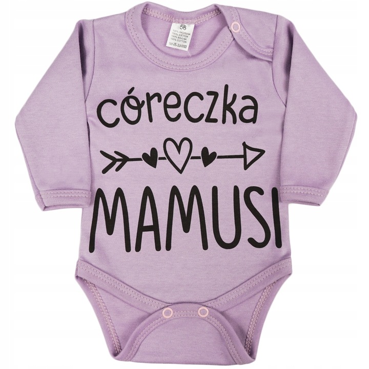 BODY r.62 wrzosowy wzór 401 CÓRECZKA MAMUSI