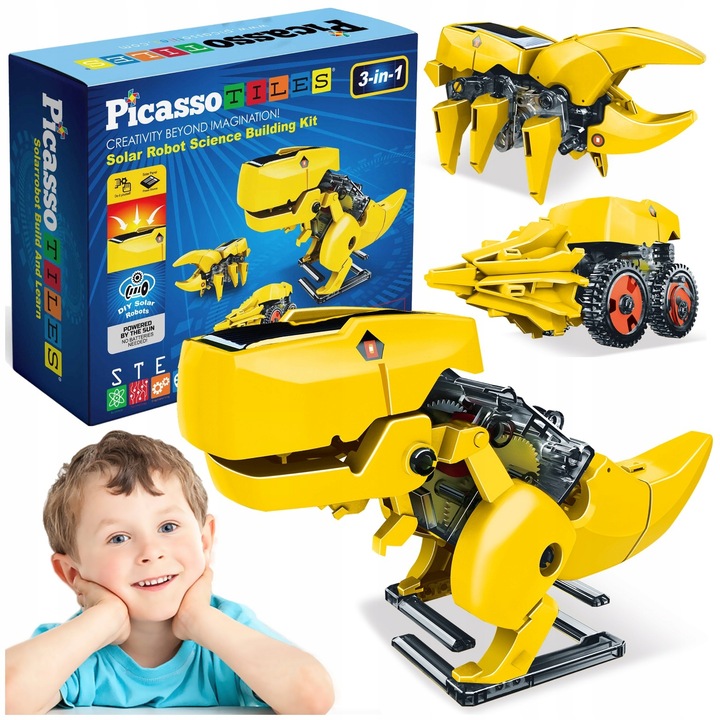 Robot solarny interaktywny 3w1 3 roboty zasilany słońcem edukacyjny