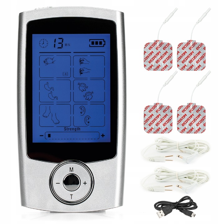 MINI Masażer TENS EMS Elektrostymulator ECO30