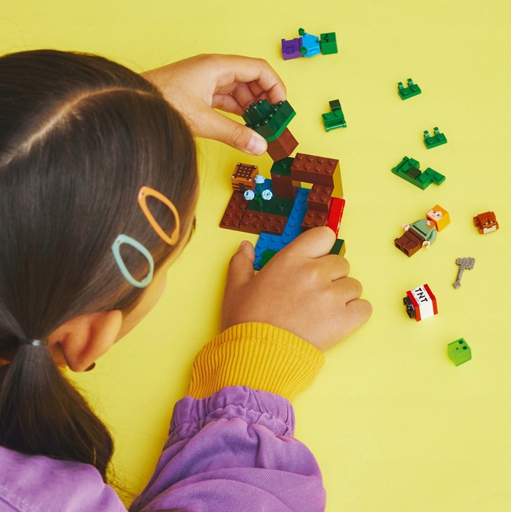 LEGO MINECRAFT 21240 KLOCKI MOKRADŁA BAGNA ZOMBIE ALEX