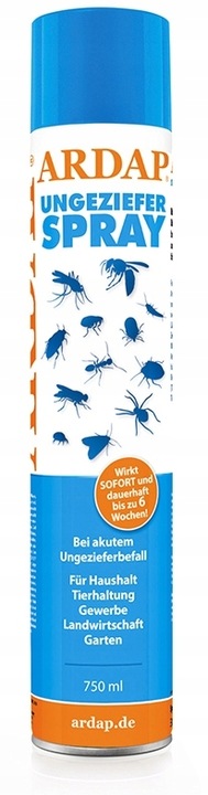 Spray Ardap zwalczanie robactwa i much Quiko 0,75l