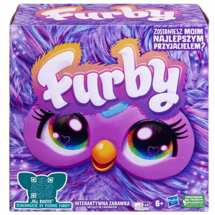 FURBY FIOLETOWY 2.0 F6743 Interaktywna maskotka FIOLETOWA