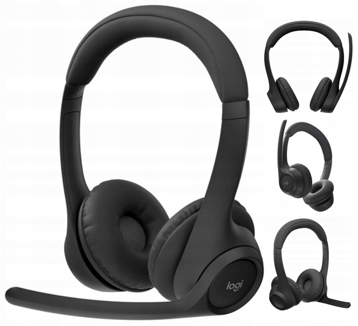 CZARNE SŁUCHAWKI NAUSZNE Bezprzewodowe LOGITECH Zone 300 Bluetooth