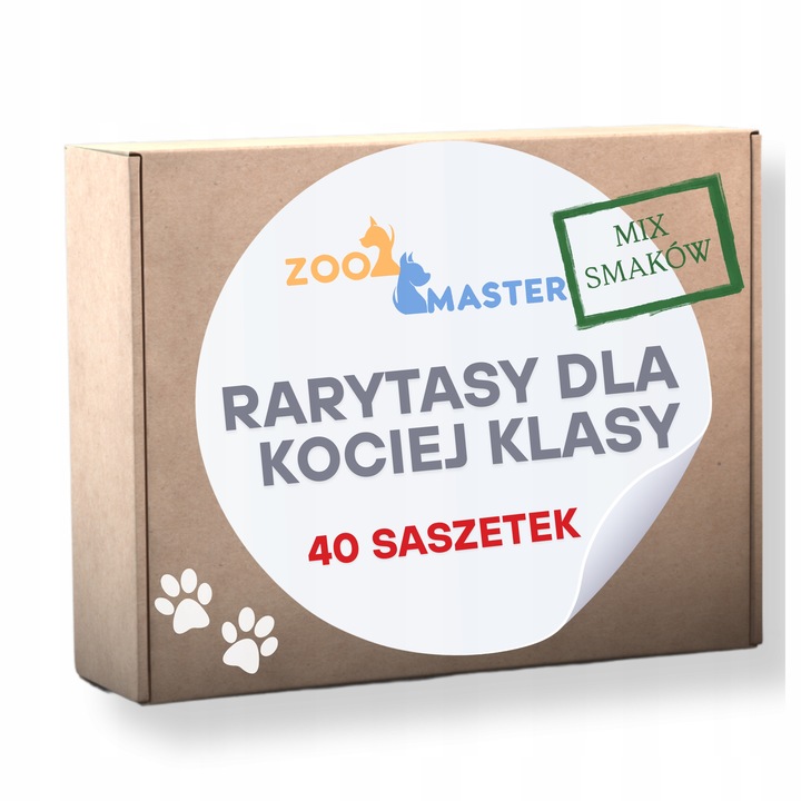 Karma mokra dla kota Saszetka Mix Smaków RARYTASY DLA KOCIEJ KLASY 40 szt