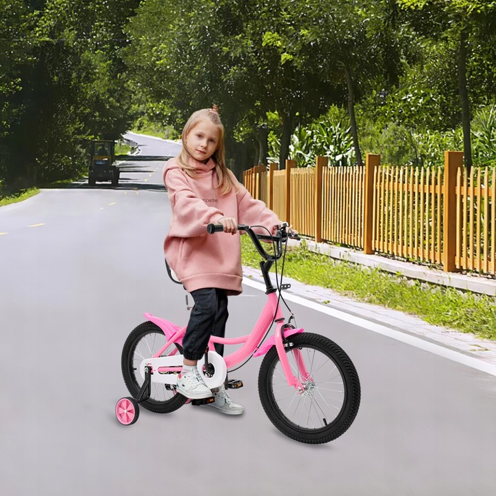 Rower dziecięcy 16” różowy