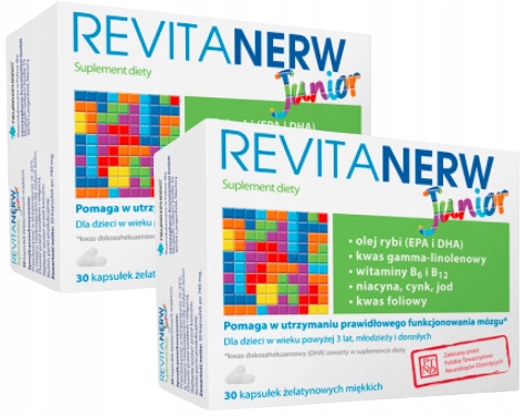 REVITANERW JUNIOR układ nerwowy pamięć 2x30