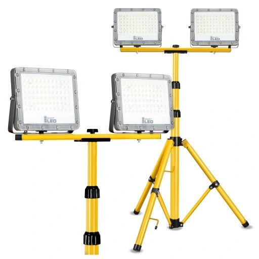 Halogen LED Budowlany Statyw Naświetlacz 200W Reflektor 22000lm Soczewkowy