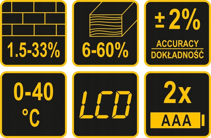 WILGOTNOŚCIOMIERZ MIERNIK WILGOTNOŚCI DREWNA