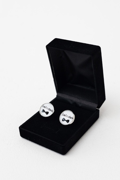 Spinki dla Świadka do mankietów w etui ślub prezent świadek