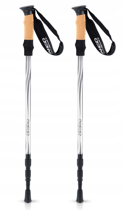 KIJKI DO NORDIC WALKING KIJE TREKKINGOWE DO CHODZENIA REGULOWANE 2szt.