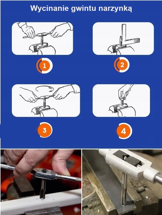 ZESTAW GWINTOWNIKÓW I NARZYNEK CALOWYCH 24EL. JBC