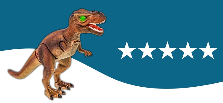 Wielki Dinozaur T-Rex Zdalnie sterowany chodzi ryczy świeci zieje dymem LED