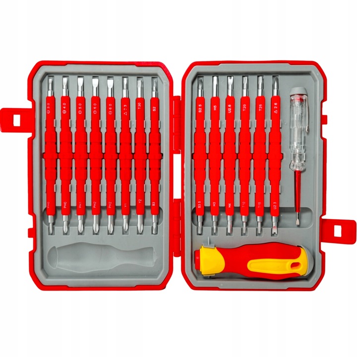 PROFESJONALNY ZESTAW ŚRUBOKRĘTÓW DLA ELEKTRYKA 29 ELEMENTÓW HOLDX