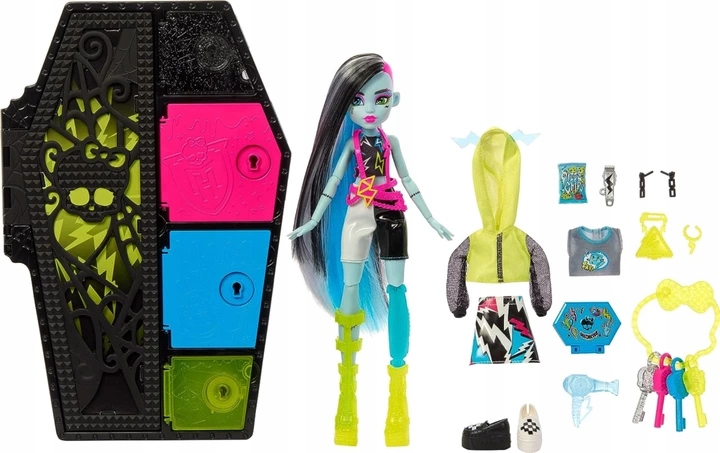 MONSTER HIGH STRASZYSEKRETY FRANKIE STEIN S3 NEONOWA HNF79