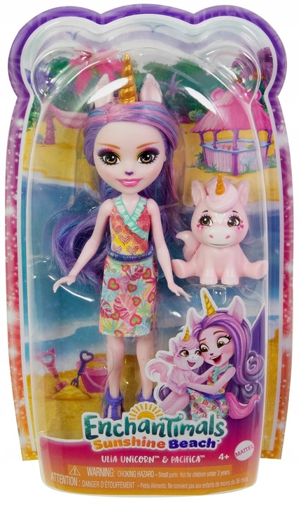 ENCHANTIMALS LALKA I ZWIERZĄTKO JEDNOROŻEC Ulia Unicorn i Pacifica