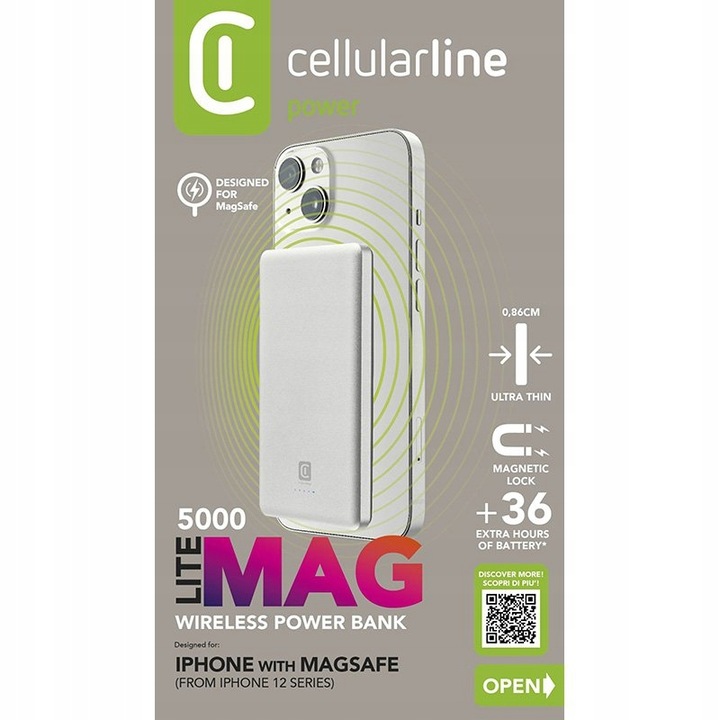 Cellularline Power bank indukcyjny 5000mAh