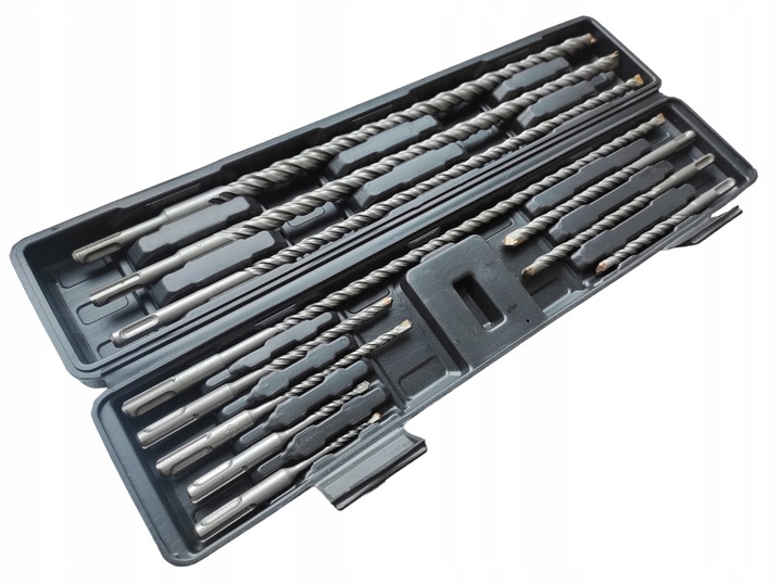 MŁOTOWIERTARKA WIERTARKA MŁOT UDAROWY 2950W SDS+ DUŻY ZESTAW WIERTEŁ 11ele