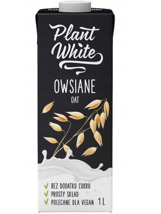 Napój owsiany Plant White 1l PROSTY SKŁAD BEZ DODATKU CUKRU x10+1 GRATIS