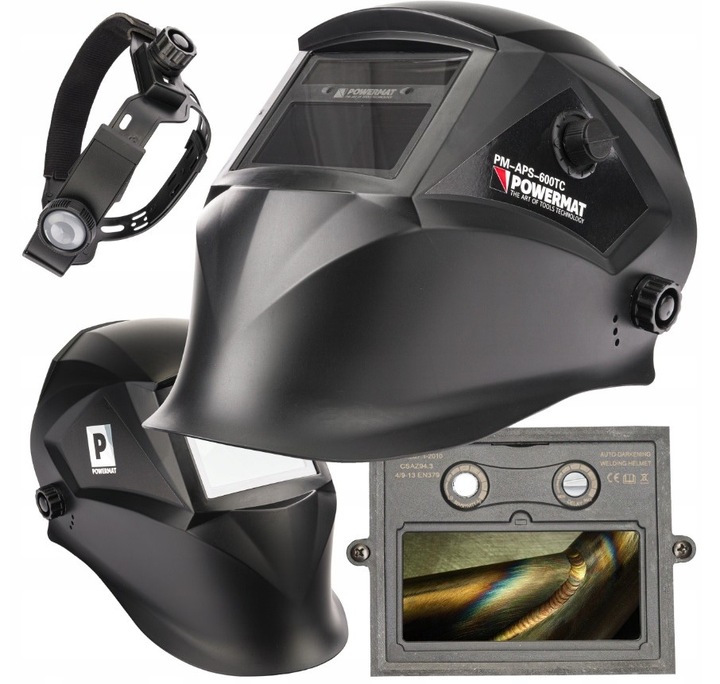 SAMOŚCIEMNIAJĄCA MASKA PRZYŁBICA SPAWALNICZA TRUE COLOR AUTOMATYCZNA LCD