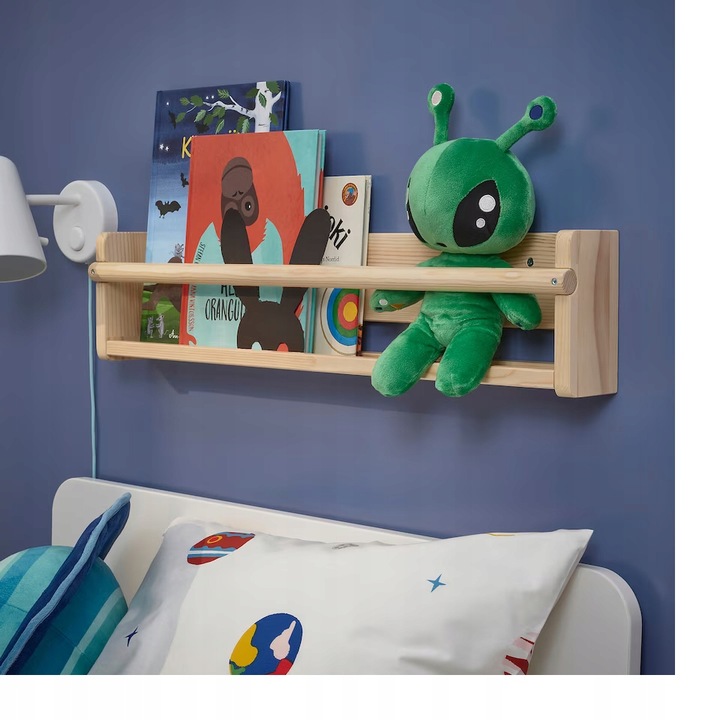 IKEA AFTONSPARV Pluszak Kosmita zielony 34 cm