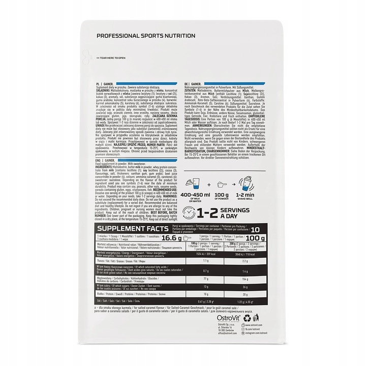 OstroVit Gainer 1000 g kokosowy